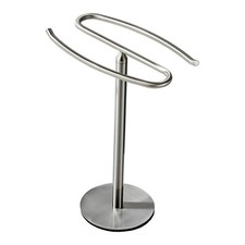 Brushed Nickel Hand Towel Holder Stand, Free-Standing Towel Rack, SUS304 Stainle