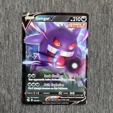 Pokemon Card Gengar v 156/264 Fusion Strike Half Art Holo Ultra Rare NM