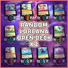 Disney Lorcana TCG RANDOM LORCANA 60 CARDS DECK x2 Opened From Sealed Products