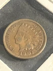 1901 Indian Head Cent - Actual Coin Shown - See Pics For Condition