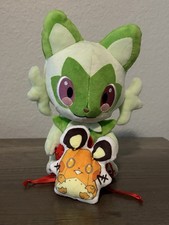 Pok mon Center Christmas/Holiday Sprigatito Plush