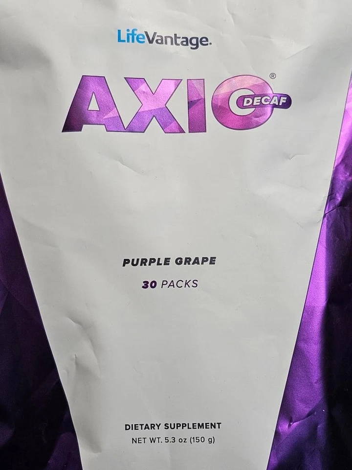 LifeVantage AXIO Decaf Purple Grape - 30 Packs - New / Sealed! Exp 10/2026 - Image 2 of 4