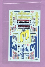 1/24 POWERSLIDE 1985-87  3 DALE EARNHARDT WRANGLER MONTE CARLO NASCAR DECAL