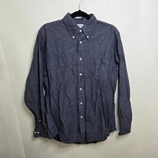 Brooks Brothers Regent L The Original Polo Shirt Cotton Blue Textured Stripe