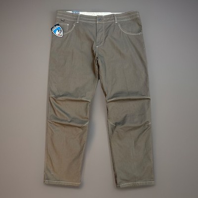 Kuhl Easy Rydr Pants -  42x34  - Dark Khaki Brown Patina Dye NWT Outdoor Hiking