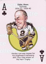 2013 Boston Bruins Heroes Playing Card #27 Eddie Shore
