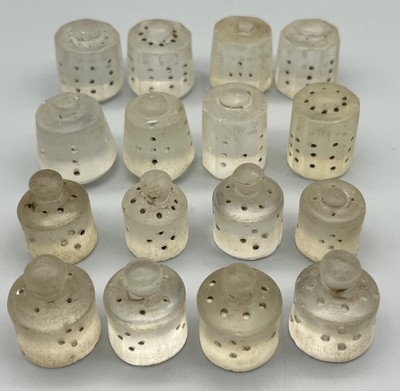 Islamic Crystal Chess Pieces Set 16 Piece 18th Century Central Asia