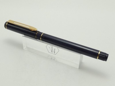 1980er Waterman Centurion Blue Marble Füllfederhalter, GT, extra fein (EF) GP Feder