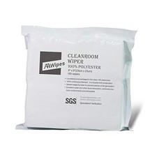 Cleanroom Cloth Wipes 9"x9" Bag of 150 Pcs Double Knit 100 Polyester