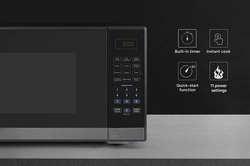 Kogan 34L Microwave with Mirror Finish (Black), Black Mirror Finish, Microwaves, - Picture 2 of 5