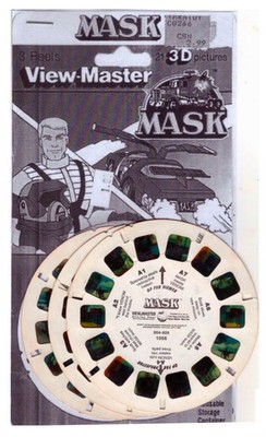 3 View-Master Stereo 3D Reels   1056-E, Mask, M.A.S.K., selten