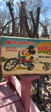 ORIGINAL 1973 MARX BATTERY OPERATED MICKEY MOUSE LITTLE BIG WHEEL ORIGINAL BOX