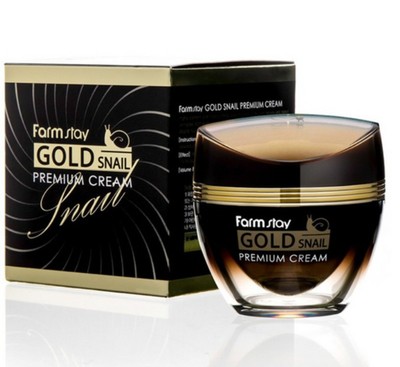 Farmstay Gold Snail Premium Cream 50ml | Anti-Wrinkle Firming Hydrating K-Beauty