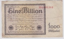1 Billion Mark Banknote Deutsches Reich Berlin 5.11.1923 Ro.131 b (117828)