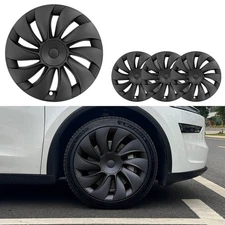 Design for Model Y Juniper 2025 Hubcaps 19 Inch 4PCS Cyclone Wheel Cap Covers