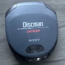 Vtg Sony Car Discman Digital Mega Bass Car Ready CD Compact Player Gray Tested
