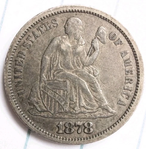 1878 P Seated Liberty Dime US