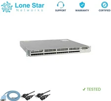 Cisco WS-C3850-24XS-S 24-Port SFP+ Ethernet IP Base Switch+ PS C3KX-PWR-715WAC
