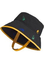 The North Face Baby Bucket/Brimmer Hat, Black/Multicolored UPF 40 Sz 6-24M NWT