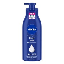 Nivea Nourishing Lotion Body Milk Richly 13.53 Fl Oz Pack of 1 , WHITE