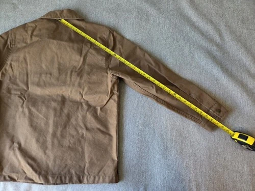 Filson Dry Tin Cloth Jac-Shirt | Small | Made in USA | Sepia | Discontinued image 14