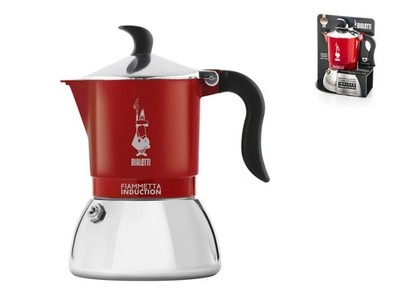 Bialetti Fiammetta Coffee Maker 4 Cups, Red