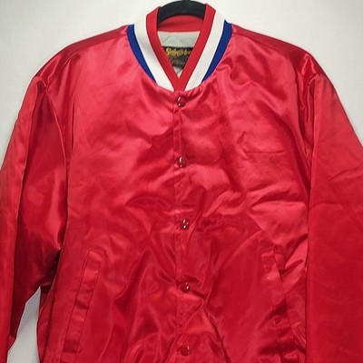 Vintage Swingster World Of Wearables Red Bomber Jacket Large