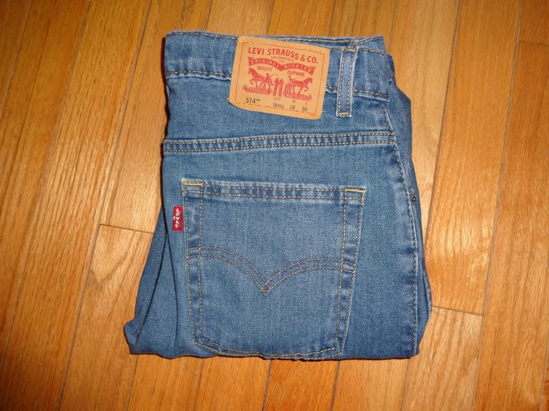 Levi's 514 Performance Straight Leg Women's Blue Jeans 16Reg 28x30 Blue Denim