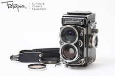 Rolleiflex Wide - Distagon 55mm F4 with strap  hood; TLR Film Camera 85 new 