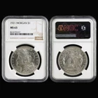 1921 United States $1 Morgan Silver NGC MS 63 01