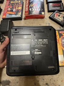 Sega Genesis Model 2 Lot Tested w/ AV AC Cables + Sonic 2 Aladdin 32X Games
