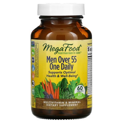 2 X MegaFood, Men Over 55 One Daily, 60 Tablets
