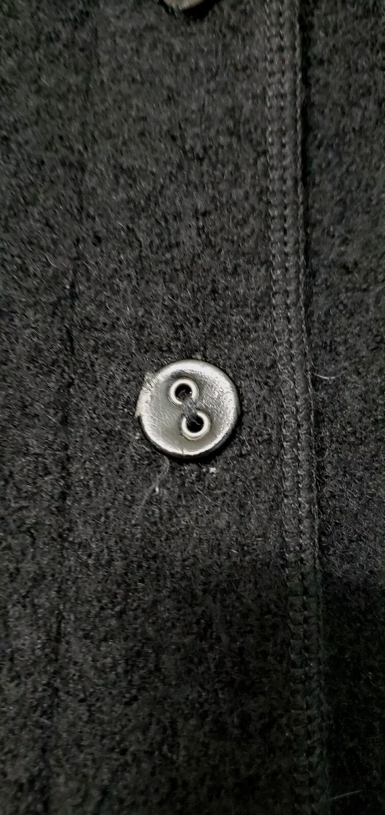 Ruby Rd  Womens Black Jacket Wool Leather Buttons… - image 6