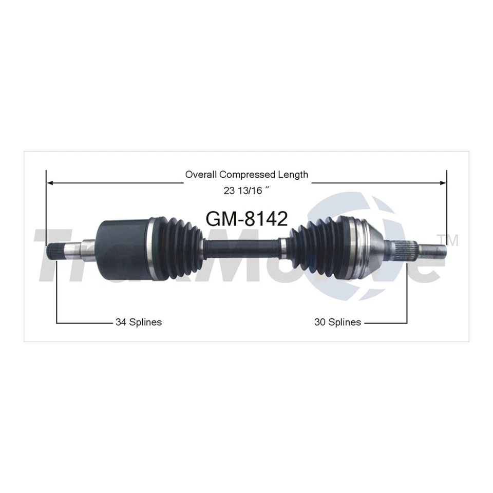 For Oldsmobile Alero 2000-2004 Front Left Front Right CV Axle Shaft TrakMotive - Image 3 of 3