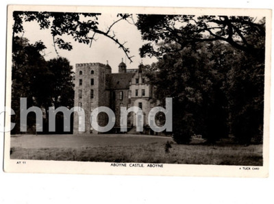 Aboyne Castle Aberdeenshire Schottland Raphael Tuck Echtfoto RPPC Postkarte
