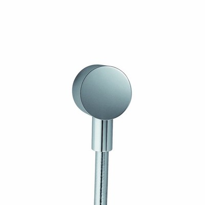 AXOR 1/2-inch Thread Connection Upgrade 2-inch Modern Wall Outlet in Chrome, ...