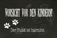 Blechschild 30X40 Cm Vorsicht Kinder Hund Harmlos Schild Deko Geschenk Schild
