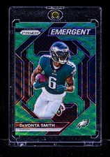 DeVonta Smith RARE REFRACTOR COLOR MATCH PRIZM INVESTMENT ROOKIE CARD Eagles SSP. rookie card picture