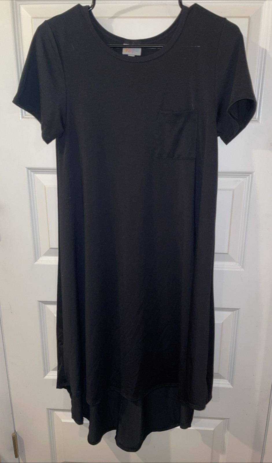 LulaRoe Size Xtra Small Black Solid Swing Carly D… - image 1