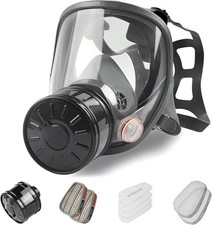 sykua Full Face Gas Mask, Gas Masks Survival Nuclear and Chemical with 40mm