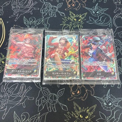 Sealed Sabo Ace Luffy ST13-001-002-003 Set Seven Eleven Promo One Piece Card