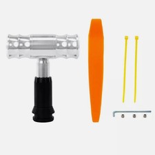 T Handle Car Automatic Gear Knob Shifter Lever Shift Sliver Universal Fit