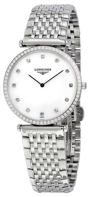 Longines La Grande Classique Steel Mother-Of-Pearl Diamond Women Watch L47410806