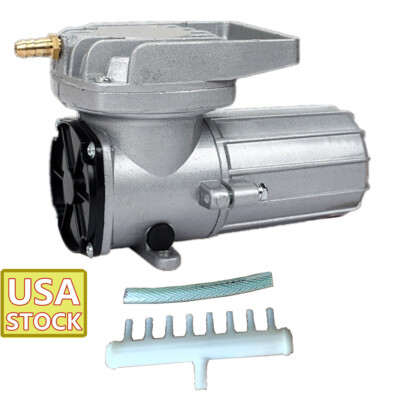 BOYU Compressor Air Pump, Electromagnetic Aqua Pond Aerator DC12V 60W 120L/M