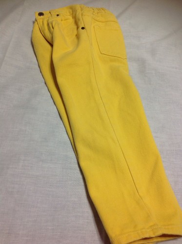 Star Ride Girls Size 5 Denim Jeans Pants 100% Cotton Yellow - Picture 8 of 11