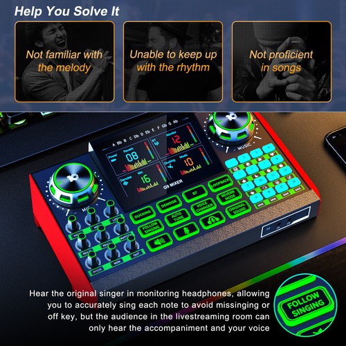 USB Audio Interface with Mixer Vocal Effects,Multi-Channel,Studio All-In-One - Picture 6 of 8