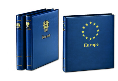 Ring binder Liechtenstein Safe 7057 Blue Yokama Favorite+Coat of Arms Empty