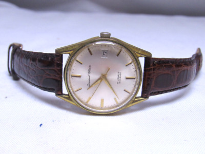 1970's~GERMINAL VOLTAIRE~17J w/CALENDAR DATE~WORKING VINTAGE MEN'S WRIST WATCH~