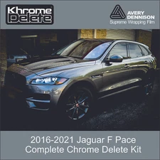 Chrome Delete Vinyl Wrap for the 2016-2023 Jaguar F Pace