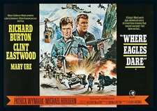 Where Eagles Dare Clint Eastwood Repro Film POSTER